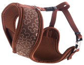Шлейка-манишка Rogz Trendy Wrapz коричневая М