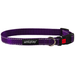 Oшейник Amiplay Reflective с блокировкой фиолетовый L