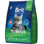 Brit Premium Sterilised Cat (Курица), 2 кг