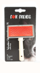 Пуходерка For Friends металлическая с деревянной ручкой (с каплей), M