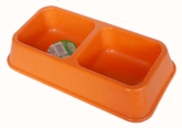Миска бамбуковая For Friends двойная 2*0,33л