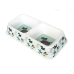 Миска For Friends двойная с рисунком 2*0,33л