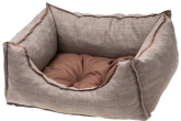 Лежак COMFY EMMA коричневый/бежевый средний 50*40*18 см