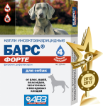 Барс Форте капли от блох и клещей для собак, 4 пип