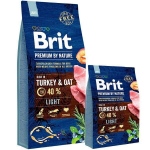 Brit Premium by Nature Light (Индейка и овес), 3 кг