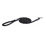 Поводок Rogz Rope черный L, 1,8 м