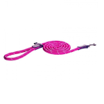 Поводок Rogz Rope розовый М, 1,8 м