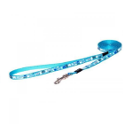 Поводок Rogz Тrendy голубой XS, 1,8 м