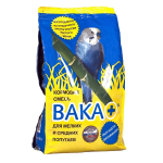 Вака Плюс, корм для мелких и средних попугаев, 500 гр