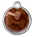 Кулон-адресник Rogz id-TAGZ Mocha Bone, 3,1см
