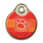 Кулон адресник пластиковый для собак ROGZ id-TAGZ  Tango Paws, 3,4см