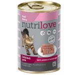 Nutrilove Pate Cat паштет из телятины, 400 гр