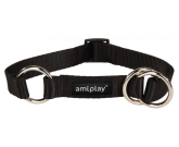 Ошейник-полуудавка Amiplay Basic черный L