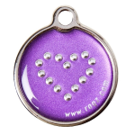 Кулон-адресник RogZ ID Tag Purple Chrome, 3,1см