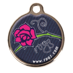 Кулон-адресник Rogz ID Tag  Denim Rose, 2 см