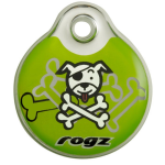 Кулон адресник пластиковый для собак ROGZ id-TAGZ Lime Bone , 3,4см