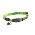Ошейник для кошек Rogz Reflectocat Lime Fish, 8 мм