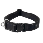 Ошейник для собак ROGZ Utility Landing Strip Black 40 мм