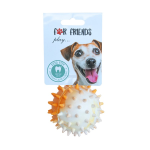 For Friends Игрушка резиновая Мяч с шипами для собак, 7,5 см