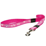 Поводок Rogz Jelly Lijn Pink Paw, 1,2 м