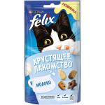 Лакомство для кошек FELIX Хрустящее лакомство со вкусом молока, 60 гр