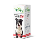 Суспензия от гельминтов ZOOЛEKAPЬ для собак средних и крупных пород, 10 мл