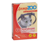 ДокторZOO Ошейник для кошек и мелких собак от блох и клещей, 35 см