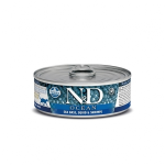 N&D Grain Free Ocean Cat Sea Bass, Squid & Shrimp (сибас, кальмар, креветки), 80 гр