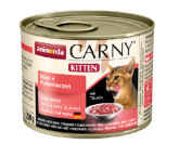 Animonda Carny Kitten говядина, сердце индейки 200 гр