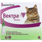 Вектра Фелис капли для кошек 0,6 - 10 кг, 0,9 мл