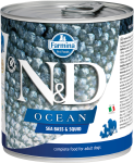 N&D Ocean Adult Dog Sea Bass & Squid (сибас и кальмар), 285 гр
