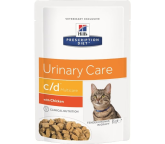Hill's c/d Multicare Urinary Care влажный корм для кошек с курицей (соус), 85 гр