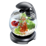Tetra Cascade Globe Glas Aquarium  Аквариумный комплект, 6,8 л черный