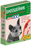 ДокторZOO БИОошейник для кошек и мелких собак от блох и клещей красный, 35 см
