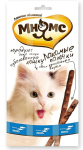 Мнямс лакомые палочки для кошек (лосось, форель) 3x5 гр