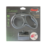 Комплект Рулетка Flexi New Classic черная M, трос 5 м + Multi Box