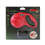 Комплект Рулетка Flexi New Classic красная M, трос 5 м + Multi Box