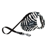 Рулетка Flexi Fashion Ladies White Zebra S, лента 3 м