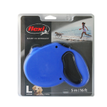 Рулетка Flexi Standard синяя L, трос 5 м