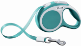 Рулетка Flexi Vario бирюзовая M, лента 5 м