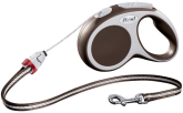 Рулетка Flexi Vario коричневая M, трос 5 м