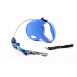 Рулетка Flexi Classic Basic синяя L, трос 5 м