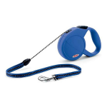 Рулетка Flexi Classic Basic синяя S, трос 5 м
