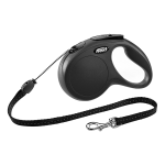 Рулетка Flexi Classic Compact черная L, лента 5 м