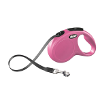 Рулетка Flexi Classic Compact розовая М, лента 5 м