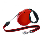 Рулетка Flexi Standard Soft красная M, трос 5 м