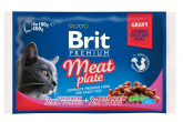 Консервы для кошек BRIT Meat Plate, 4*100 гр