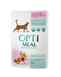 Optimeal для кошек с ягненком и овощами в желе, 85 гр