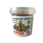 Бонифаций Лакомство для птиц Льняное семя, 95 гр