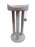 Cat House Игровой комплекс Тринога с лежанкой бежевый (хлопок), 85 см